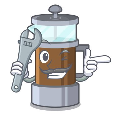 Bir karikatür buzdolabında Mekanik Fransız basın