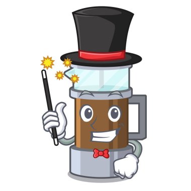 Bir karikatür buzdolabında Sihirbaz Fransız basın