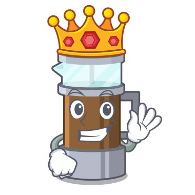 Bir karikatür buzdolabında Kral Fransız basın