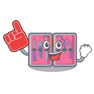 Karakter şeklinde köpük parmak manikür kiti