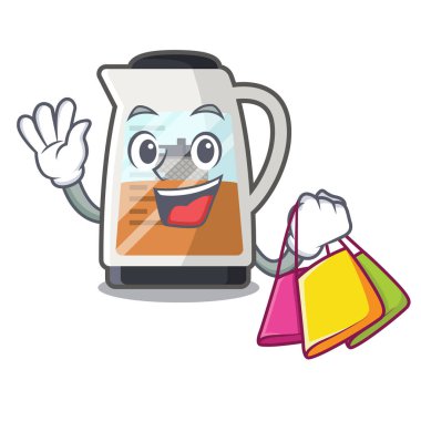 Karikatür şeklinde Alışveriş çay üreticisi