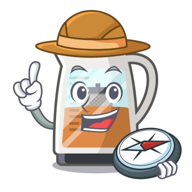 Explorer çay makinesi karikatür şişe servis edilir