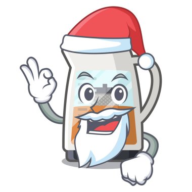 Karakter buzdolaplarında Santa çay makinesi