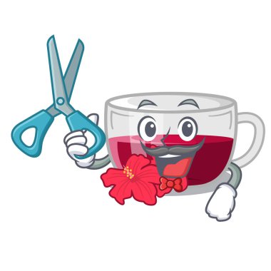 Berber habiscus çay maskot izole