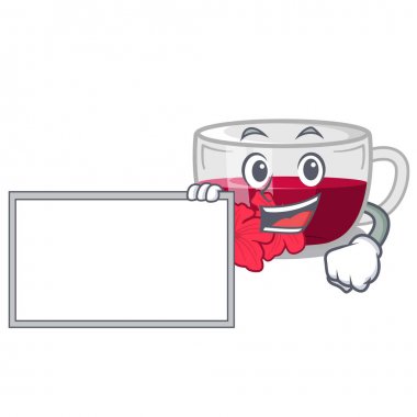 Maskot izole kurulu habiscus çay ile