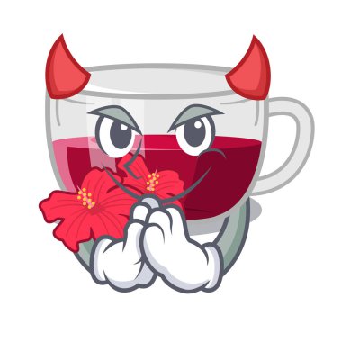 Şeytan ebegümeci çayı karakter gözlükleri servis edilir