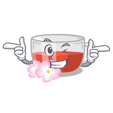 Bir karikatür buzdolabında göz kırpma kuşburnu çayı