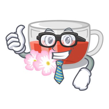 Karikatür buzdolabında işadamı kuşburnu çayı