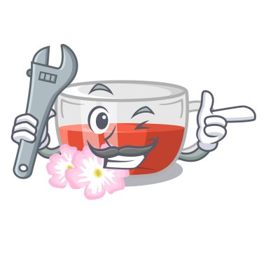 Karakter şeklinde mekanik kuşburnu çayı