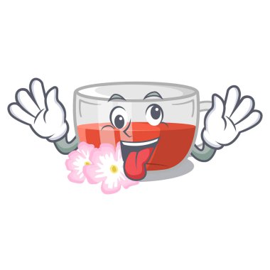 Karakter şeklinde çılgın kuşburnu çayı