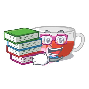 Karakter şeklinde kitap kuşburnu çayı ile Öğrenci