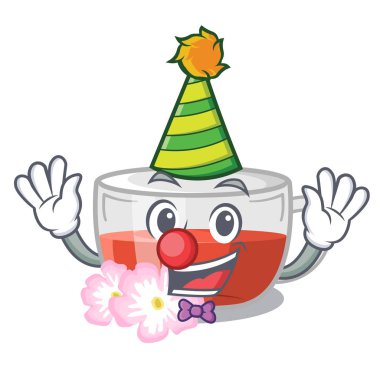 Karakter şeklinde palyaço kuşburnu çayı