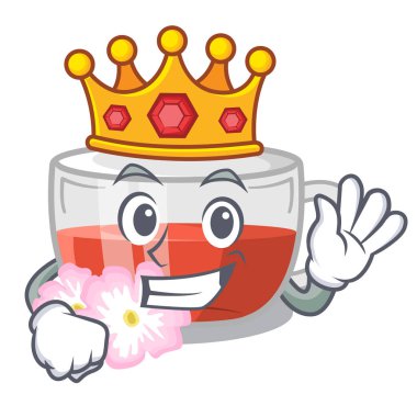 Karakter şeklinde Kral kuşburnu çayı