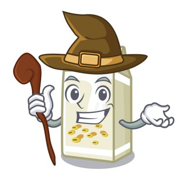 Maskot şeklinde Cadı soya sütü