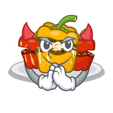 Maskot tahtasının üstündeki şeytan biber imal etti