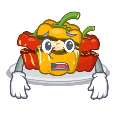 Maskot tahtasının üstünden korkulan biber dolması