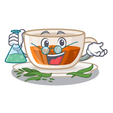 Profesör maskot şeklinde çay darjeeling