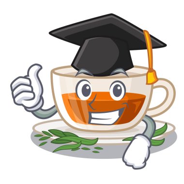 Mezuniyet maskot şeklinde çay darjeeling