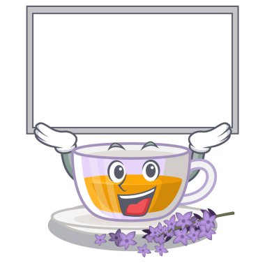 Maskot şeklinde up board lavanta çayı