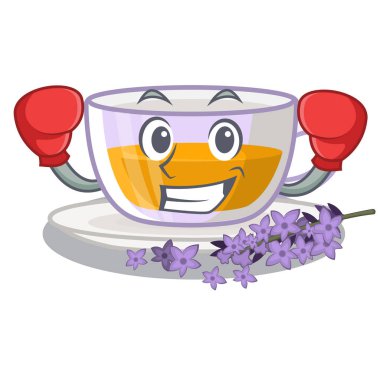 Maskot şeklinde boks lavanta çayı