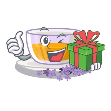 Karakter buzdolabında hediye lavanta çayı ile