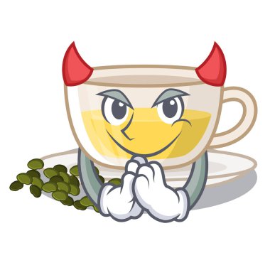 Karikatür şeklinde Devil fincan oolong çay