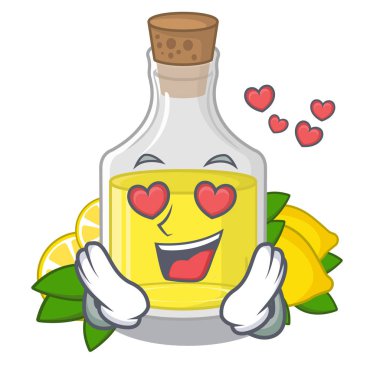 Aşk limon yağı karakter izole