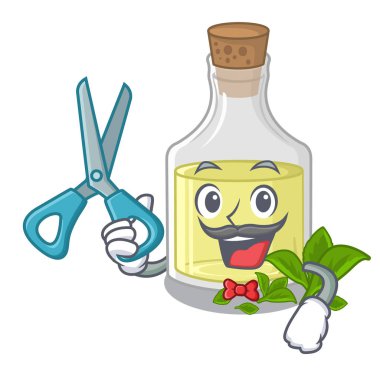 Berber nane yağı karikatür izole