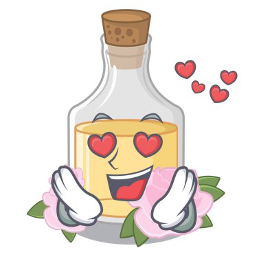 Çizgi film şeklinde aşık gül yağı