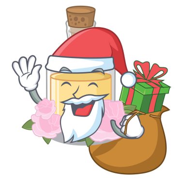 Noel Baba'ya hediye gül yağı ile karikatür şişesine döküldü