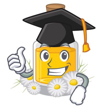 Karikatür şeklinde Mezuniyet papatya yağı