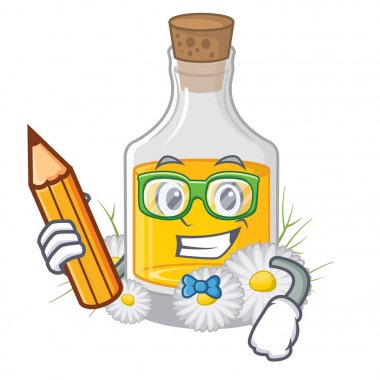 Karikatür şeklinde Öğrenci papatya yağı