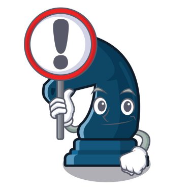 Maskot şeklinde işareti satranç şövalye ile