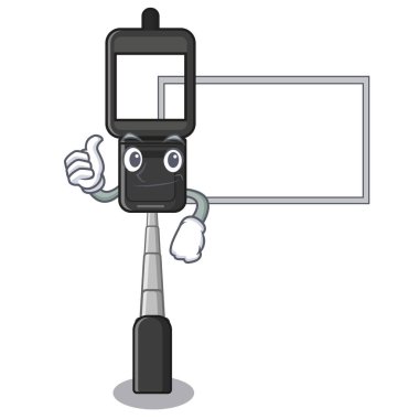 Karikatür şeklinde kurulu cep telefonu tutucu su kadar Thumbs