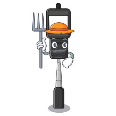 Karikatür şeklinde Çiftçi cep telefonu tutucu