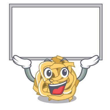 Up board fettucine maskot ile izole