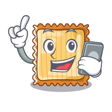 Telefon lazanya ile karakter tavası konur