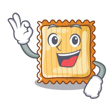 Tamam lazanya karikatür ile izole