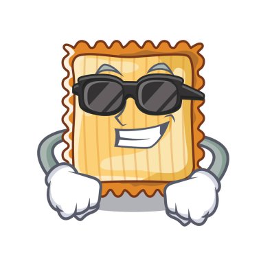 Süper serin lazanya karikatür ile izole