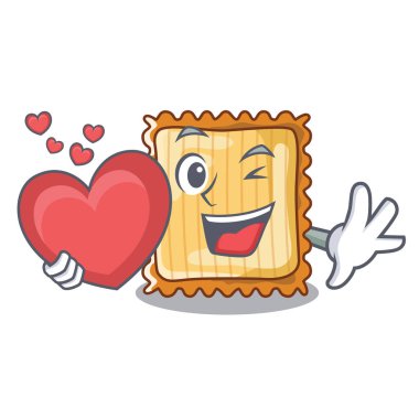 Kalp lazanya ile maskot fırında pişirilir