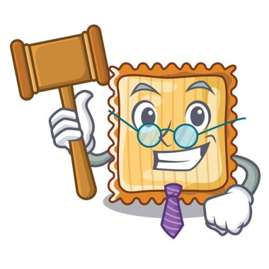 Yargıç lazanya karikatür plakaları servis edilir