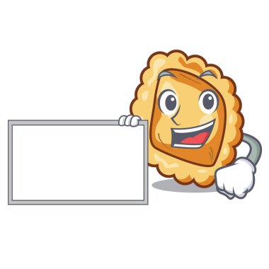 Pano ravioli ile karikatür plaka servis edilir