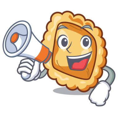 Megafonlu ravioli ile çizgi film tabağında servis edilir