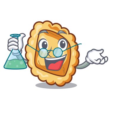 Bir karikatür kase Profesör ravioli