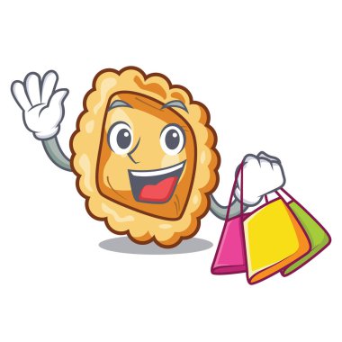 Bir karikatür kase alışveriş ravioli