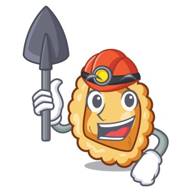 Miner ravioli karakter izole