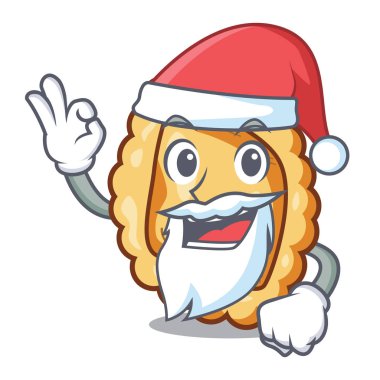 Bir maskot masada Santa ravioli