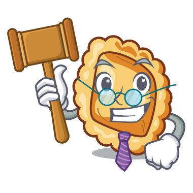 Bir maskot masada Yargıç ravioli