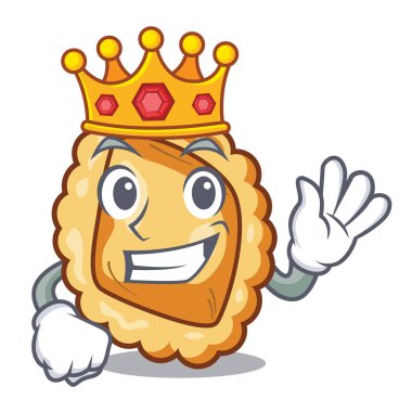 Bir maskot masada Kral ravioli