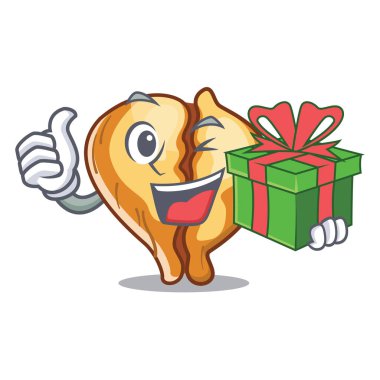 Hediye tortellini ile karikatür kurulu servis edilir